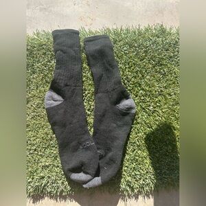 Men’s Woolrich Black Hiking Socks Merino Blend  Large Size